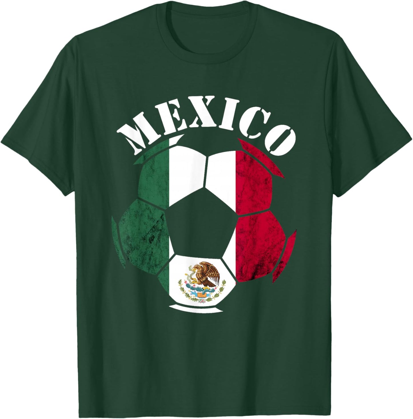 Mexican Pride Ball Mexican Soccer Team Mexican Flag Mexico T-Shirt - T-Shirt | Forest