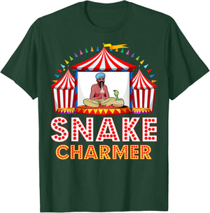 Carnival Event Circus Staff Animal Trainer Snake Charmer T-Shirt - T-Shirt | Forest