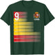 Spain Number 9 Espana Spanish Soccer Fan Men Women Kids Boys T-Shirt - T-Shirt | Forest