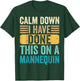 Calm Down I've Done This On A Mannequin Medical Nurse Funny T-Shirt - T-Shirt | Forest