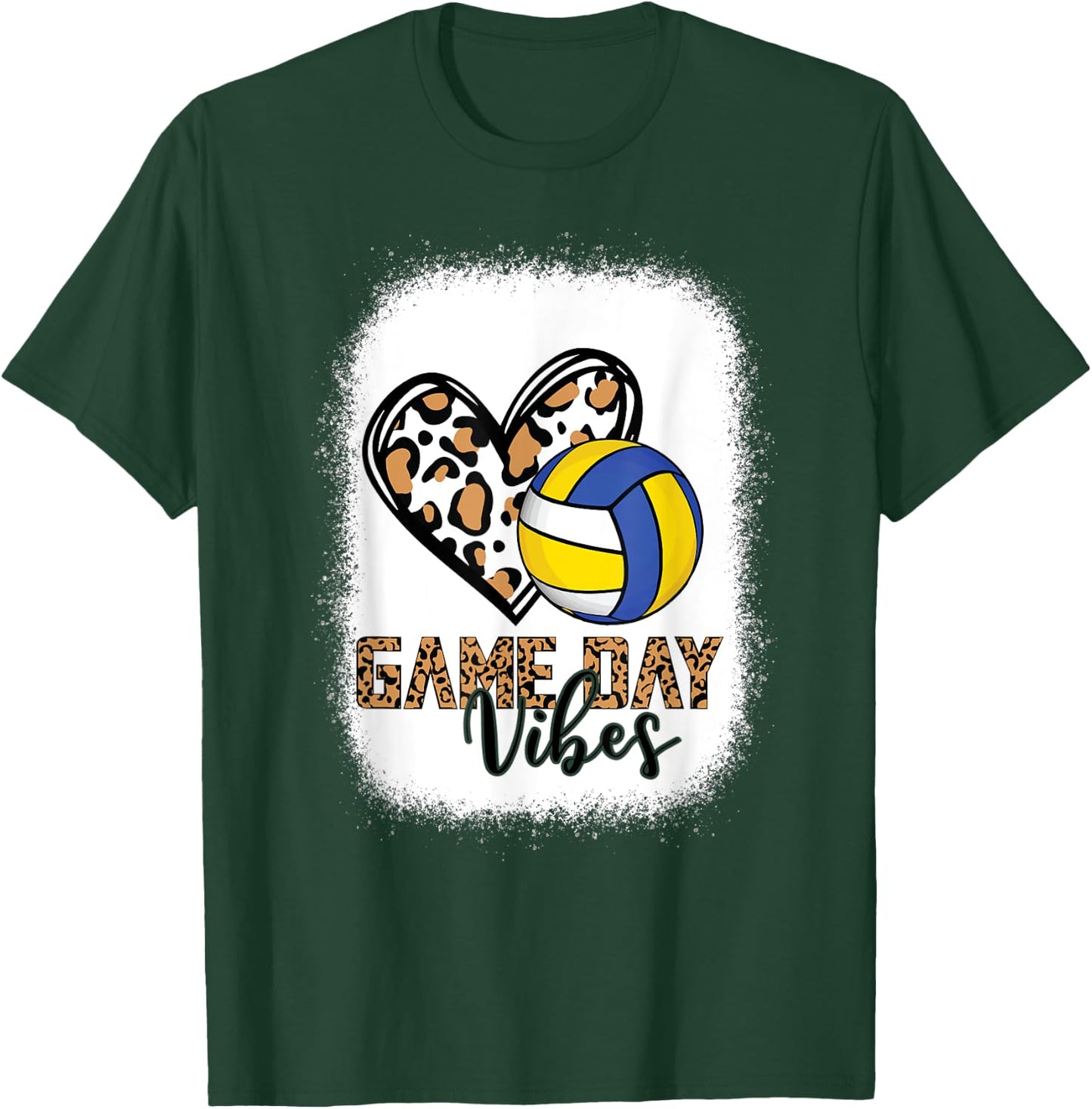 Game Day Vibes - VolleyBall T-Shirt - T-Shirt | Forest