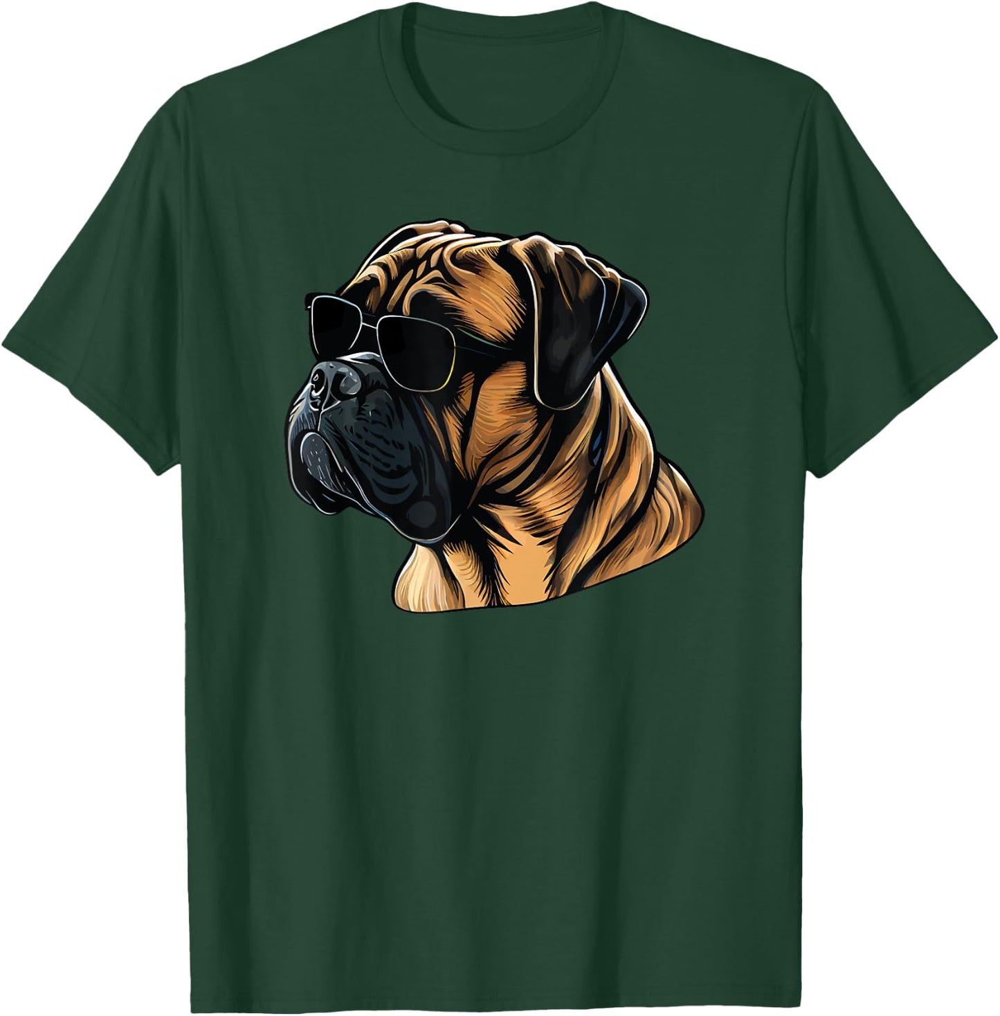 Dad Mom Cool Dog Sunglasses - Bullmastiff Women T-Shirt - T-Shirt | Forest