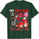 My Dirt Bike Is My Valentine Gnome With Dirt Bike Biker T-Shirt - T-Shirt | Forest