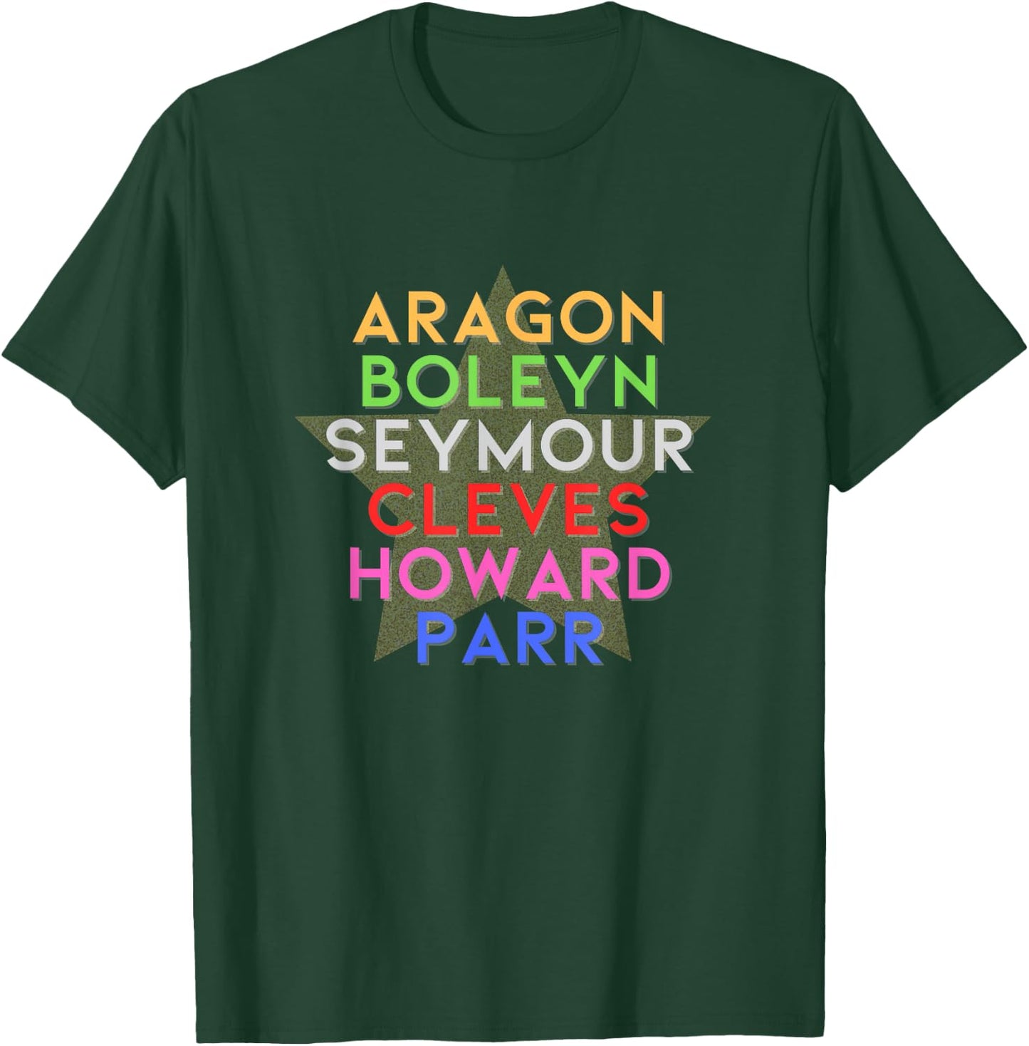 Six Wives of Henry VIII Characters Musical Theatre Musicals T-Shirt - T-Shirt | Forest