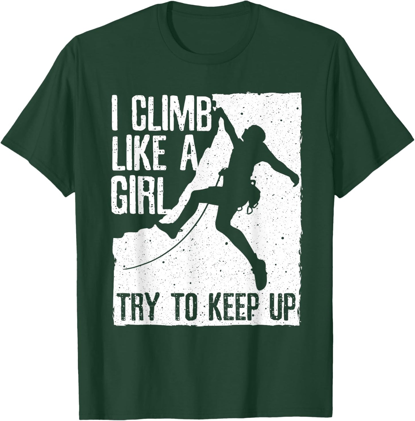 Cool Rock Climbing Design Girls Kids Climb Lovers T-Shirt - T-Shirt | Forest