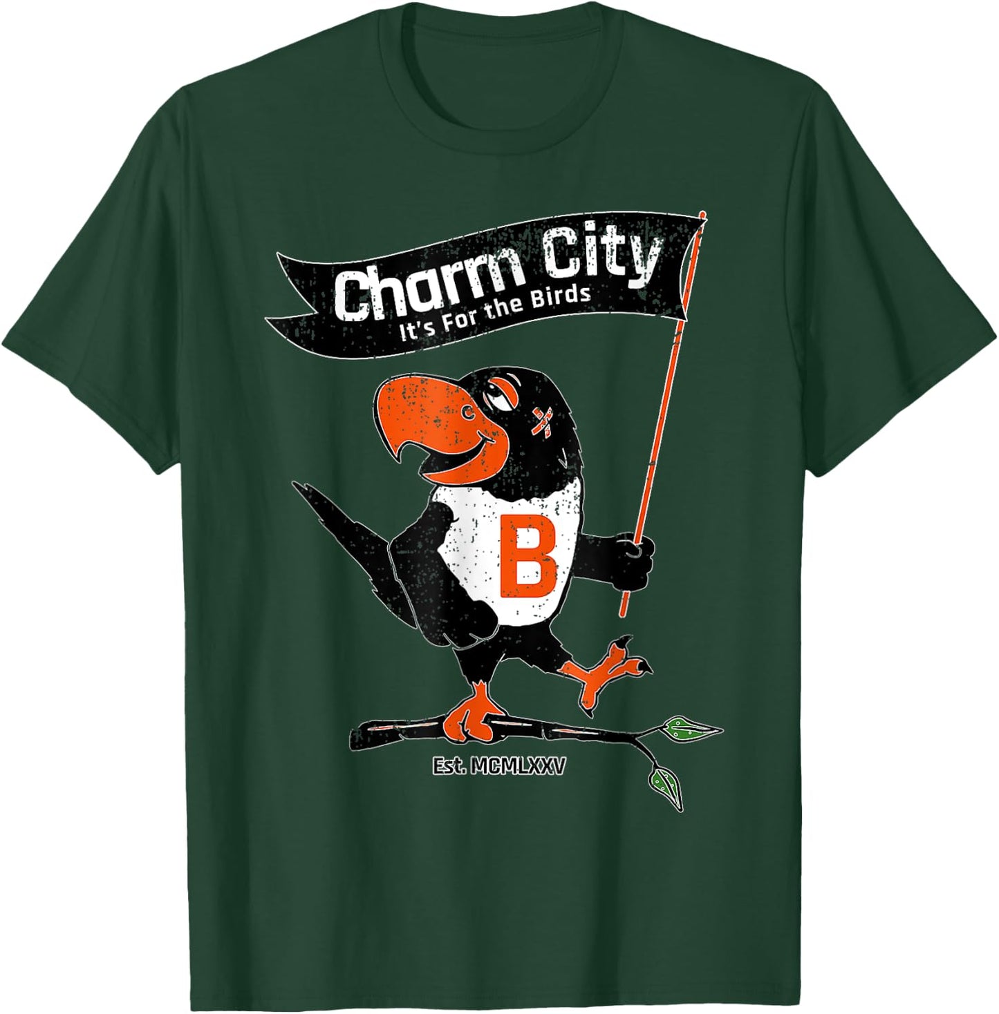 Baltimore Birds Maryland Charm City Pride T-Shirt - T-Shirt | Forest