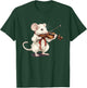 Happy classic Violin Music with white Rodent for Pets Lovers T-Shirt - T-Shirt | Forest