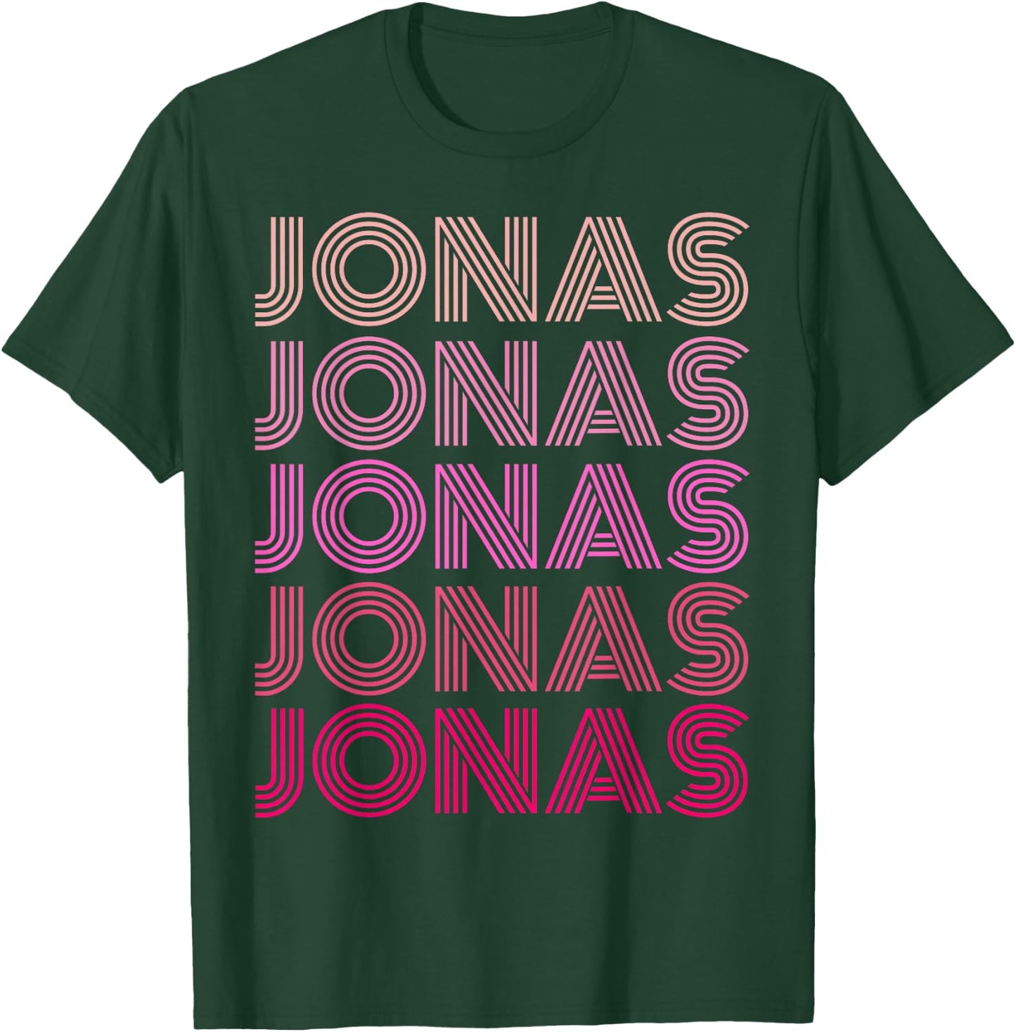 Jonas Vintage Retro Pink T-Shirt - T-Shirt | Forest