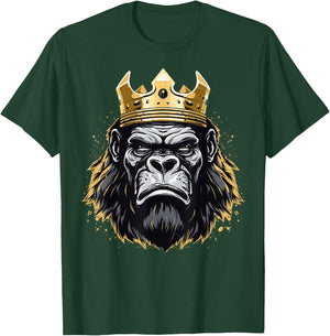 Silverback Gorilla King T-Shirt - T-Shirt | Forest