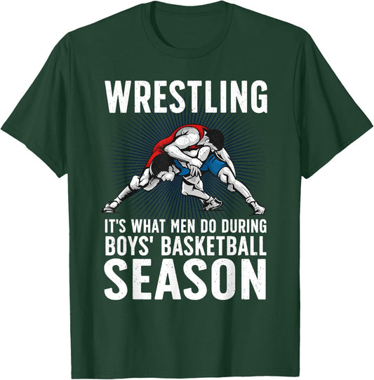 Cool Wrestling Art Boys Wrestle Wrestler Wrestling T-Shirt - T-Shirt | Forest