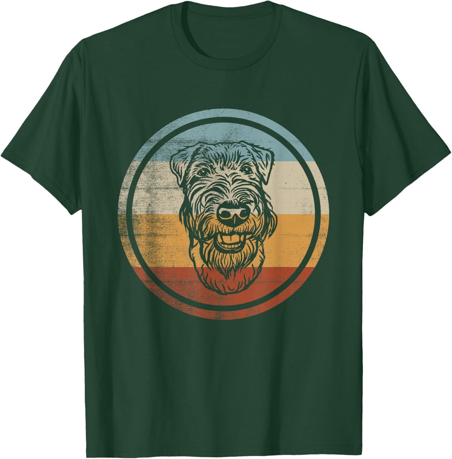 Retro Vintage Dog Design Welsh Terrier T-Shirt - T-Shirt | Forest
