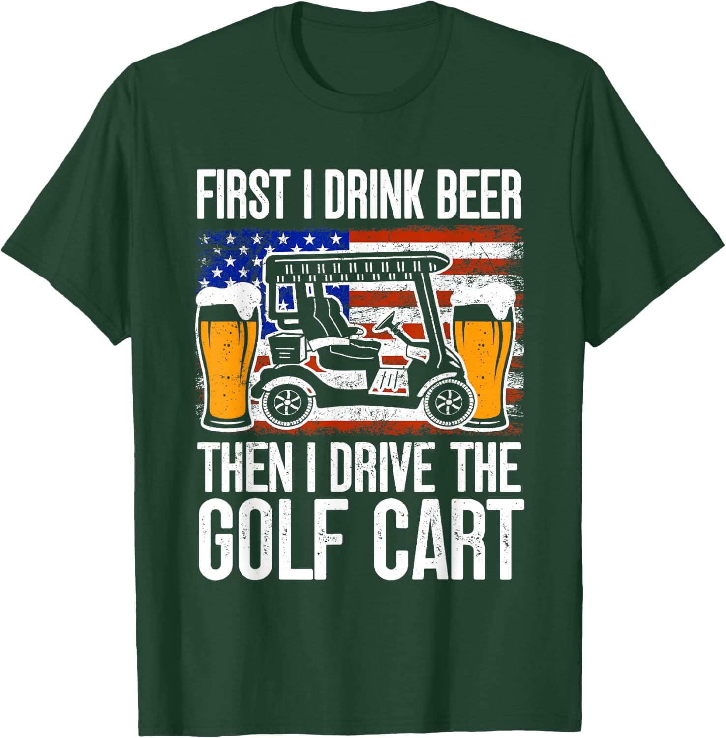 Funny Golf Cart T-Shirt - T-Shirt | Forest