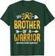 Brother Of A Warrior Childhood Cancer Awareness Gold Ribbon T-Shirt - T-Shirt | Forest