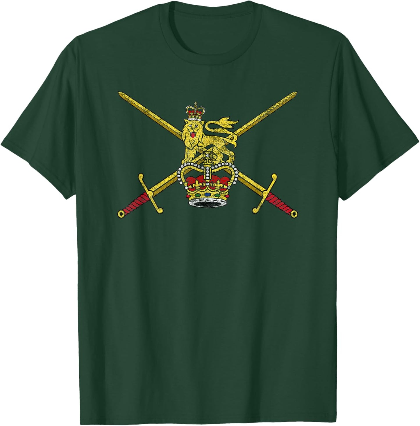 British Military Flag Uk United Kingdom T-Shirt - T-Shirt | Forest