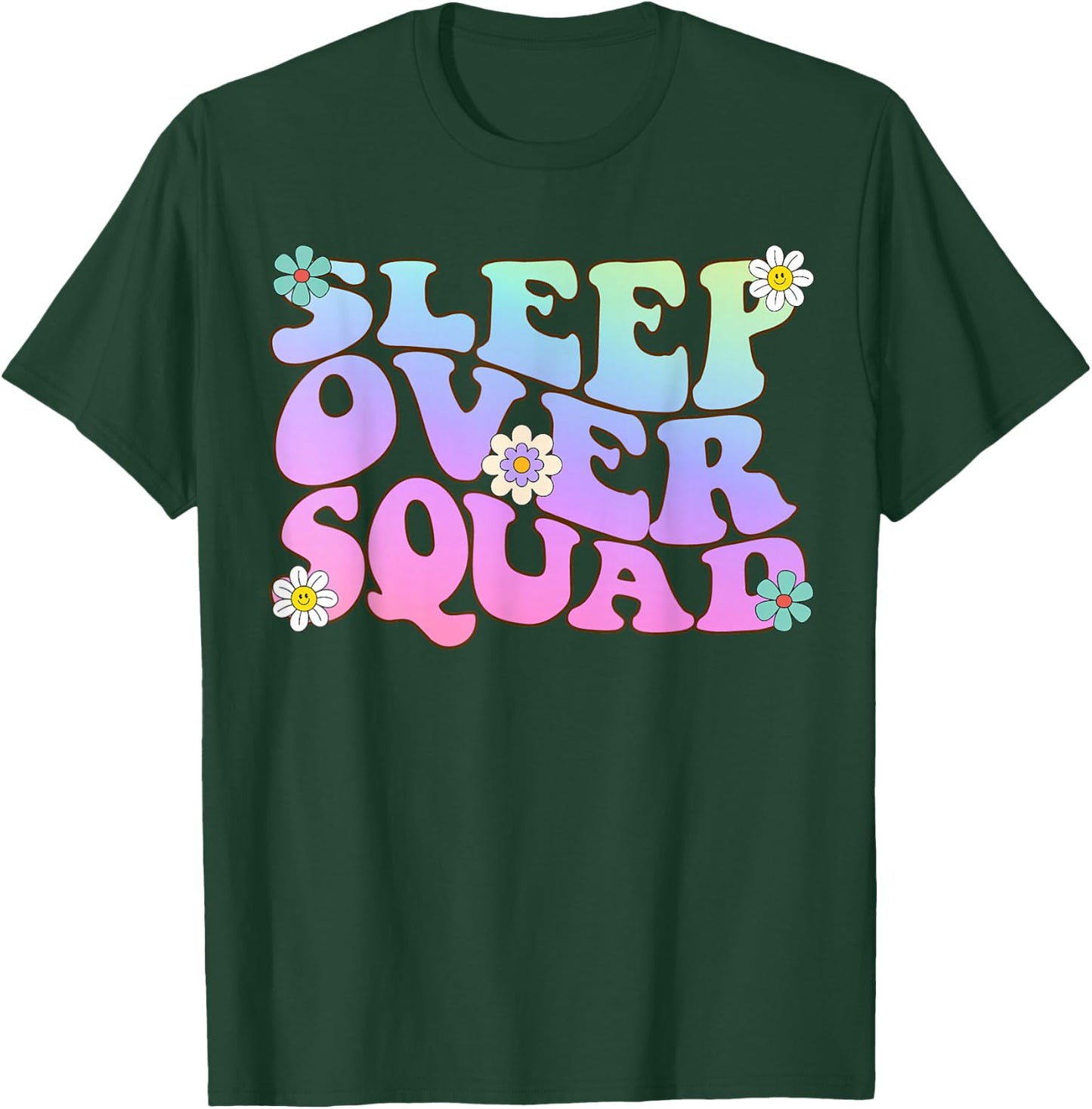 Funny Party Pyjamas Cute Overnight Party Team Sleepover Squad T-Shirt - T-Shirt | Forest
