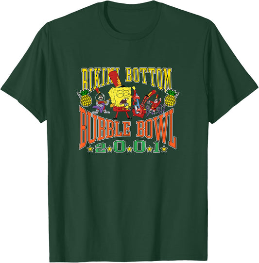 SpongeBob SquarePants Bikini Bottom Bubble Bowl 2001 V2 T-Shirt - T-Shirt | Forest