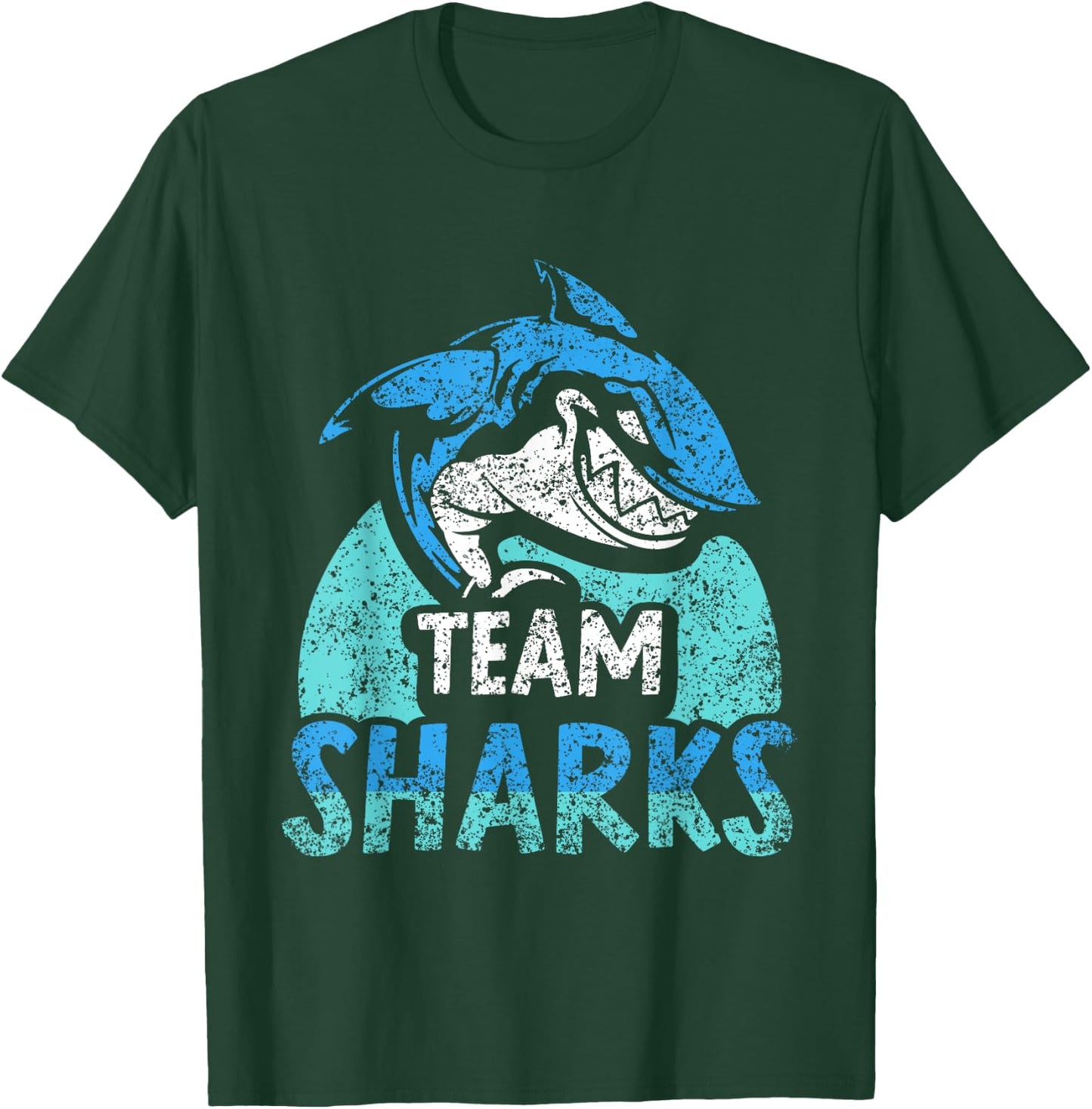 Team Sharks Teeth Shark Lover Animal T-Shirt - T-Shirt | Forest