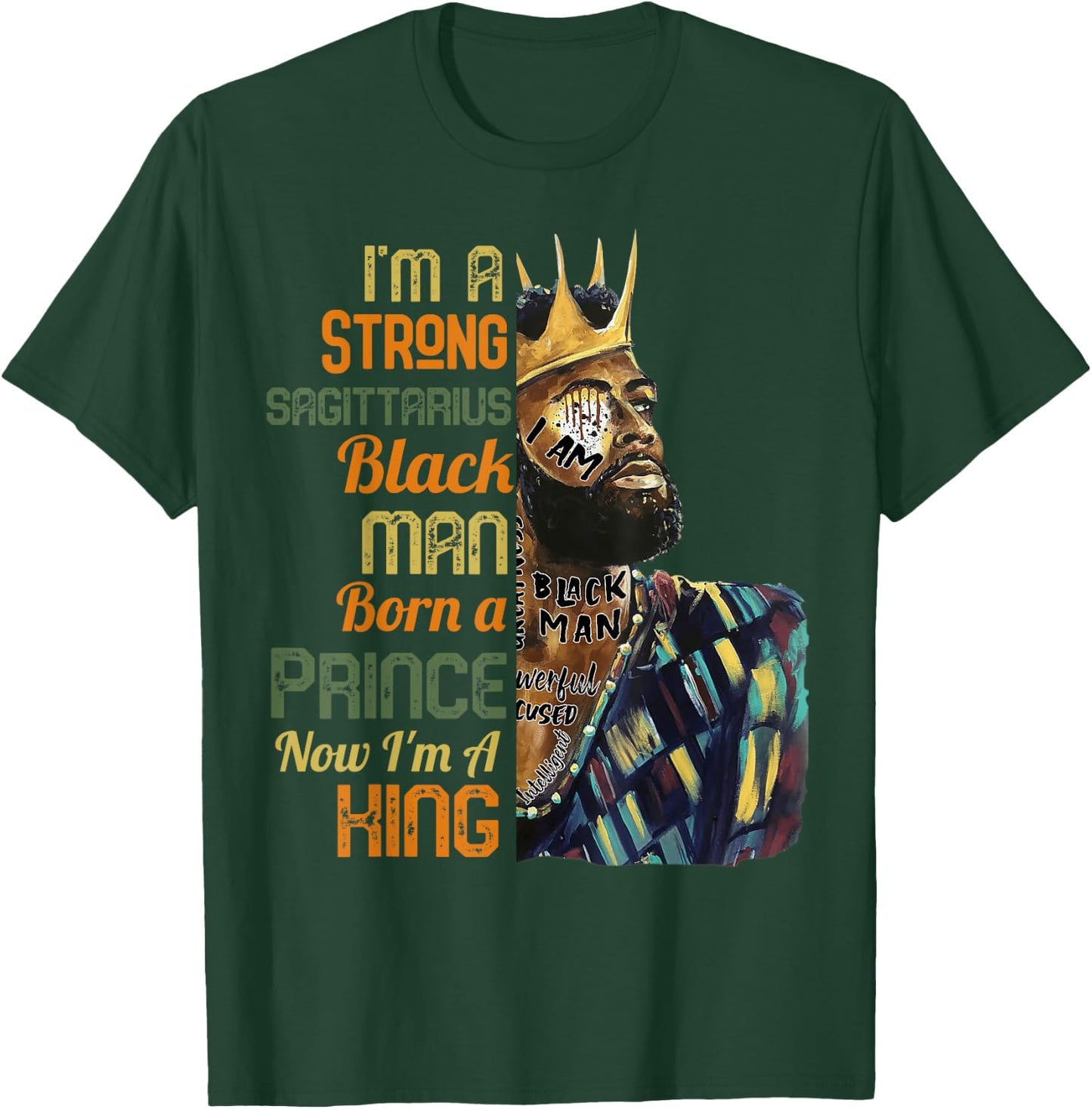 I'm A Sagittarius Black Man November December Birthday T-Shirt - T-Shirt | Forest