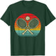 Retro Vintage Crossed Tennis Racket - Sports Lover T-Shirt - T-Shirt | Forest