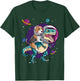 Dinosaur T Rex Space Planets Sparkles Beagle T-Shirt - T-Shirt | Forest