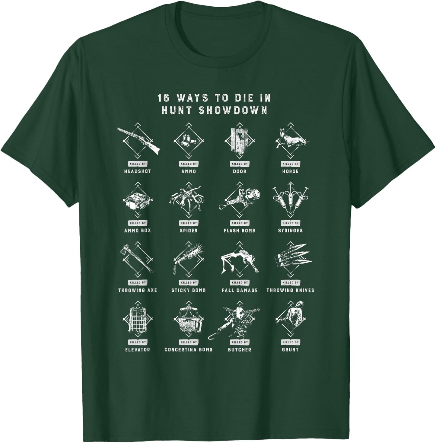 Hunt: Showdown 16 Ways to Die T-Shirt - T-Shirt | Forest