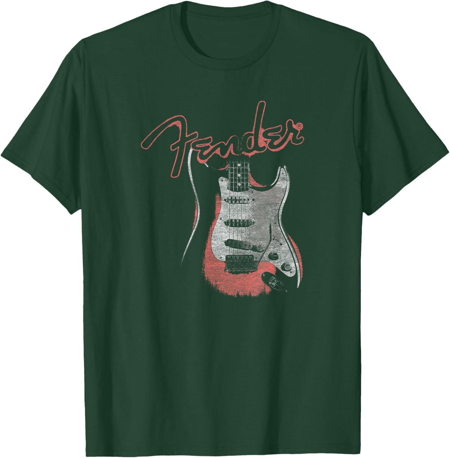Fender Vintage Guitar Retro Glow T-Shirt - T-Shirt | Forest