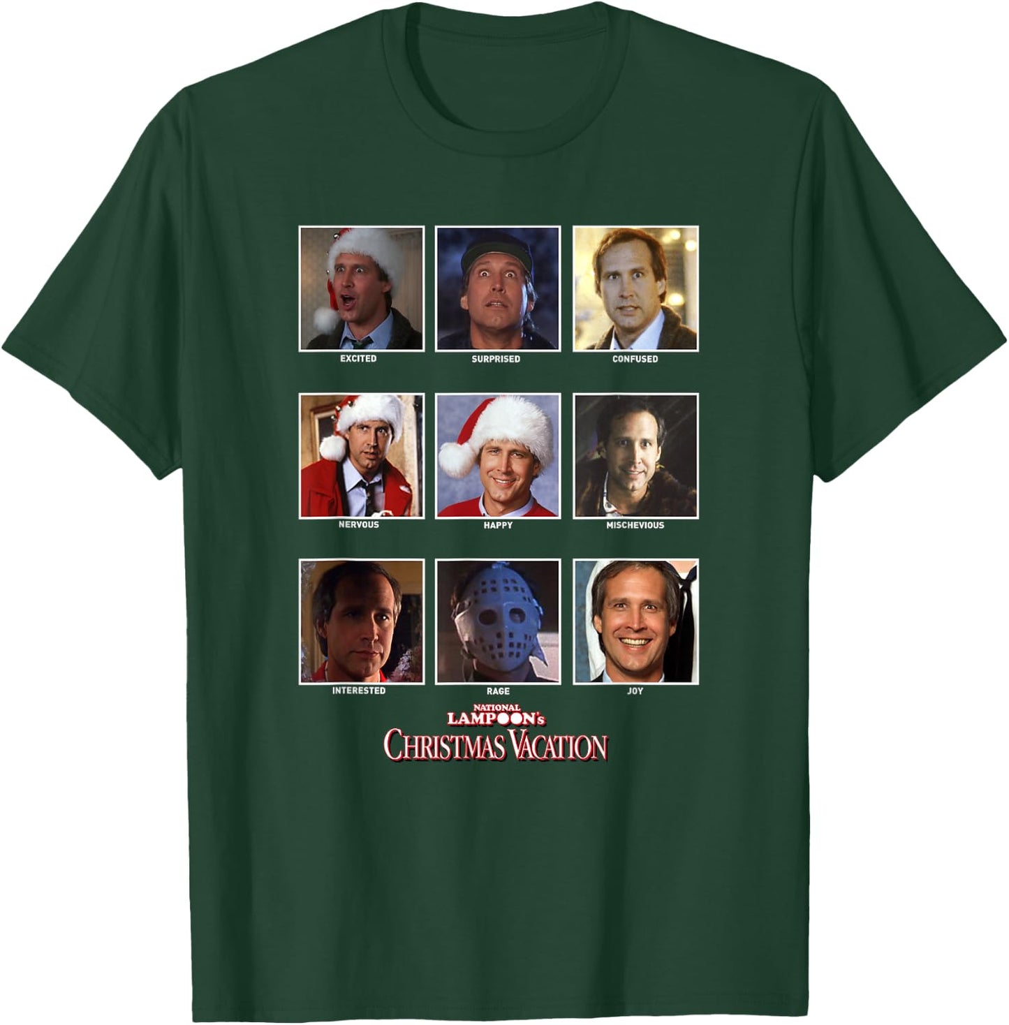 National Lampoon's Christmas Vacation Clark Panels T-Shirt - T-Shirt | Forest
