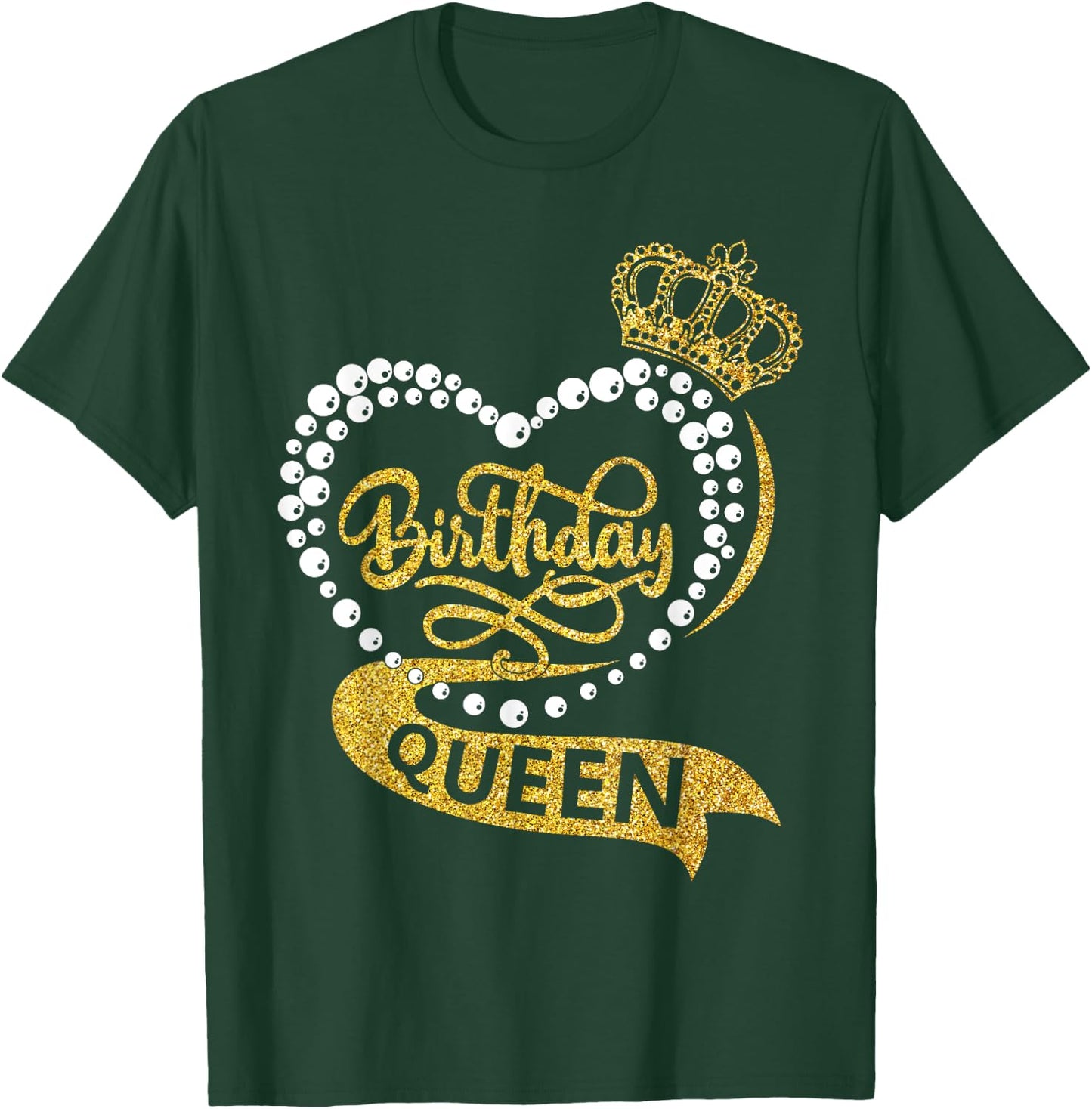 Birthday Queen Squad It's My Birthday Women Girl Matching T-Shirt - T-Shirt | Forest