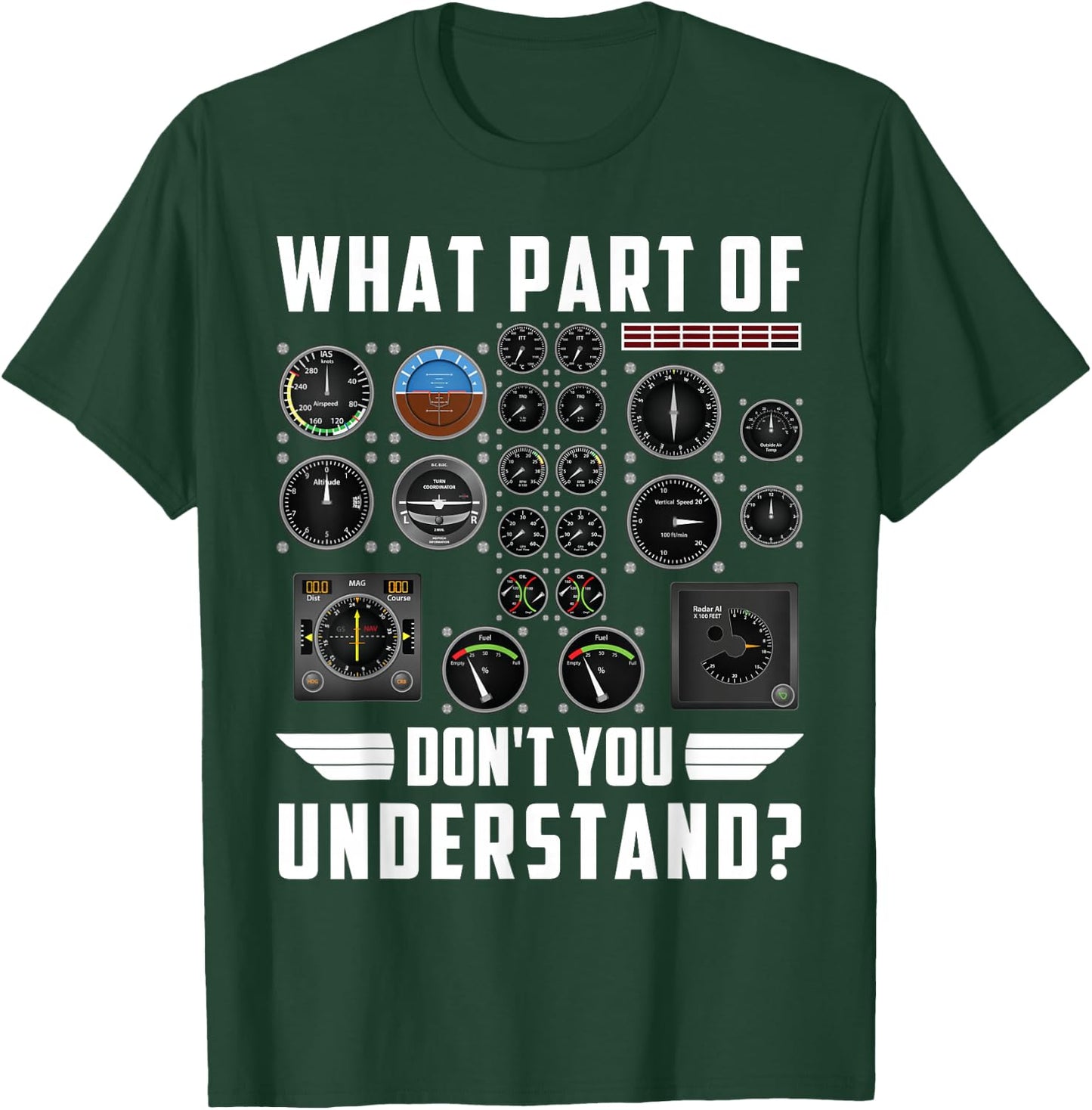 What Part Of Don't you Understand airplane T-Shirt - T-Shirt | Forest