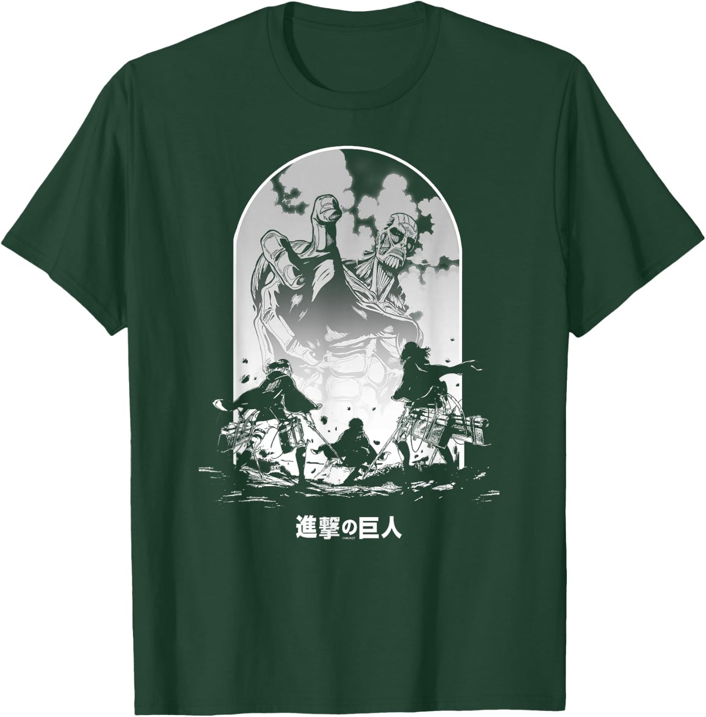 Attack on Titan Season 2 Colossal Titan Face Off Anime T-Shirt - T-Shirt | Forest