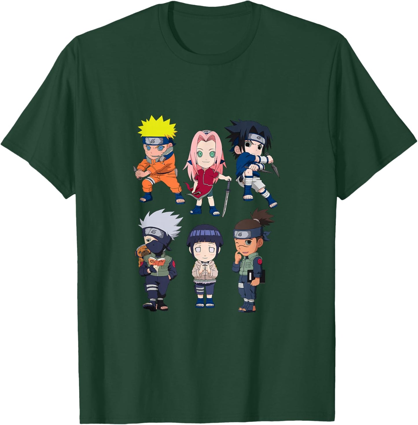 Naruto Chibi Heroes T-Shirt - T-Shirt | Forest
