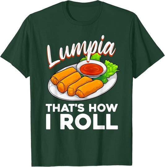 Cool Lumpia Women Filipino Spring Rolls Asian Food T-Shirt - T-Shirt | Forest