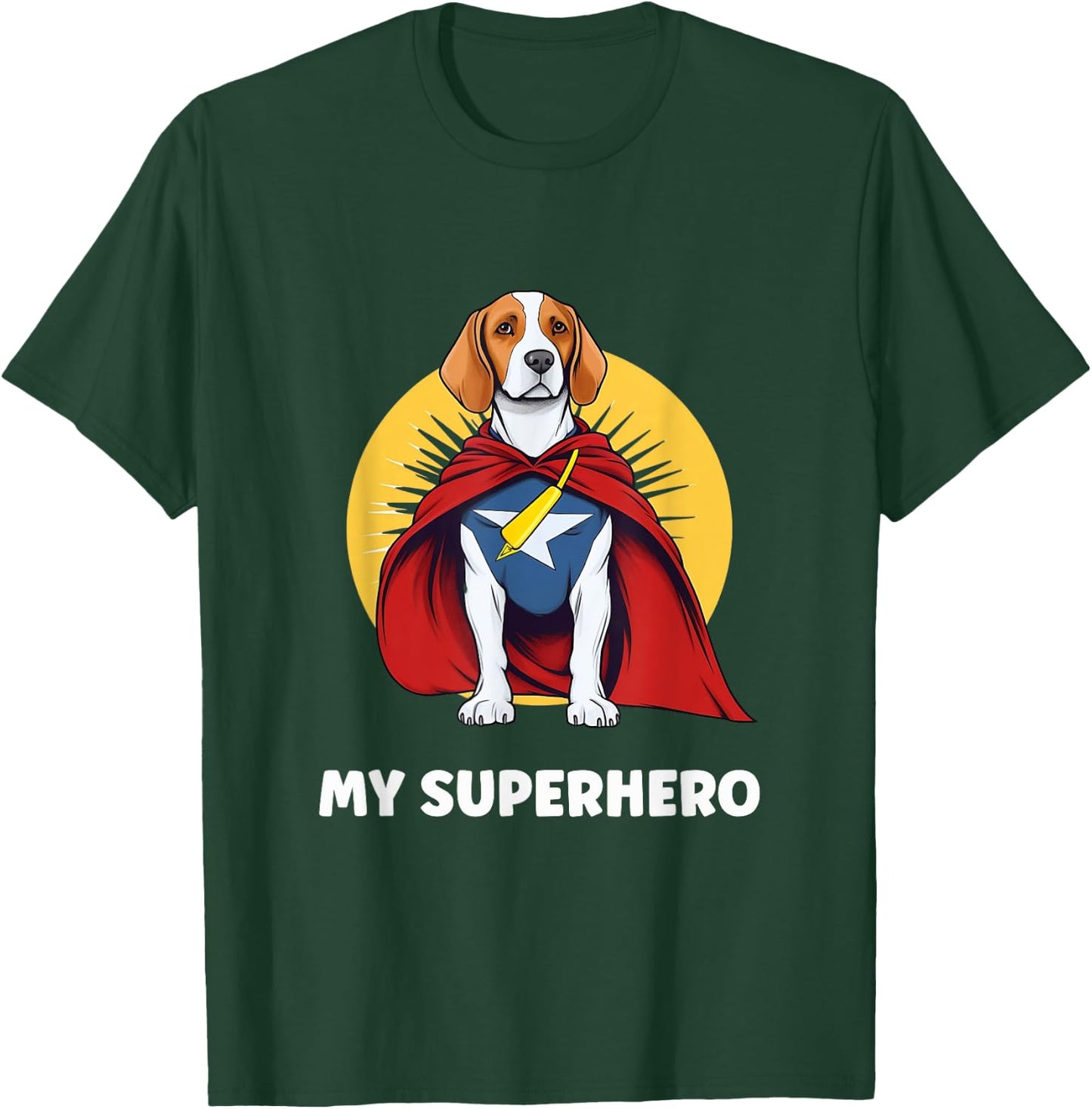 Beagle My Superhero T-Shirt - T-Shirt | Forest