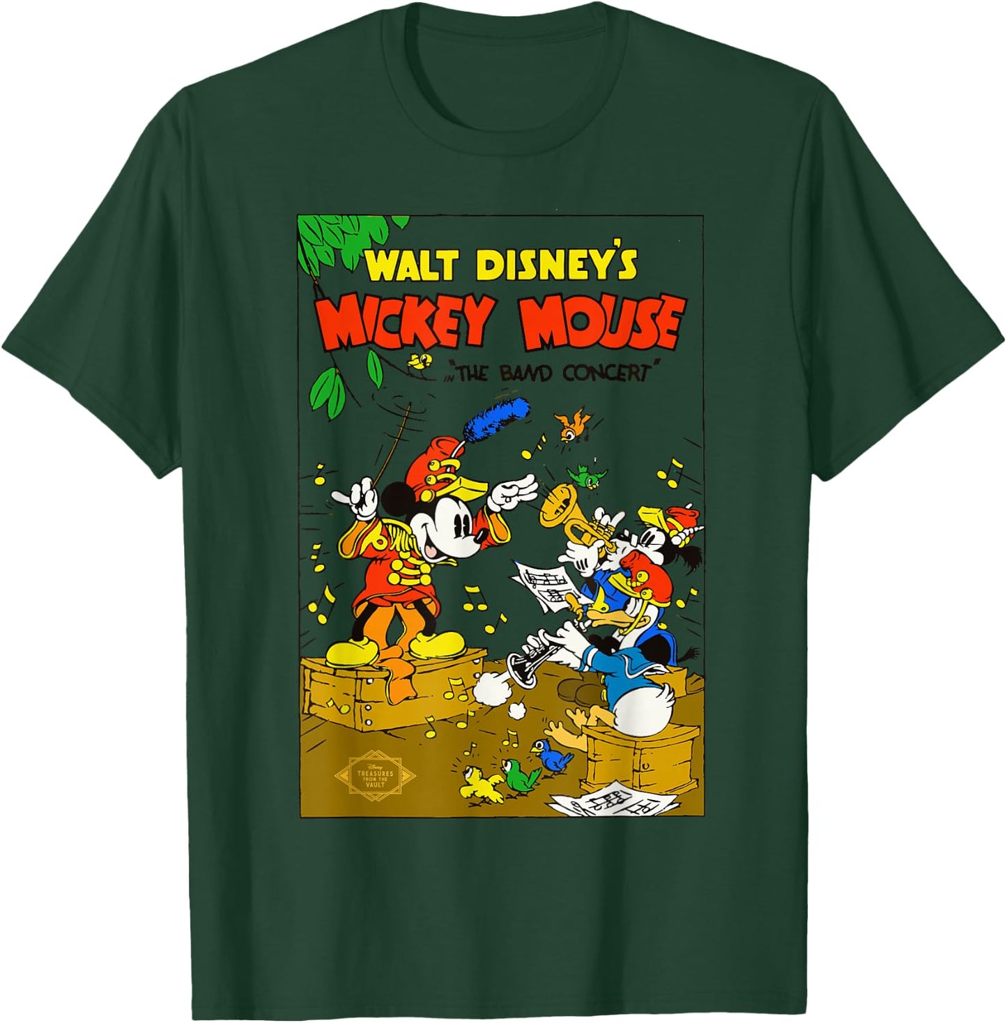 Disney Mickey Mouse The Band Concert Donald Duck Vintage T-Shirt - T-Shirt | Forest