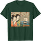 Japanese Art Cherry Blossom Cat and Sushi T-Shirt - T-Shirt | Forest