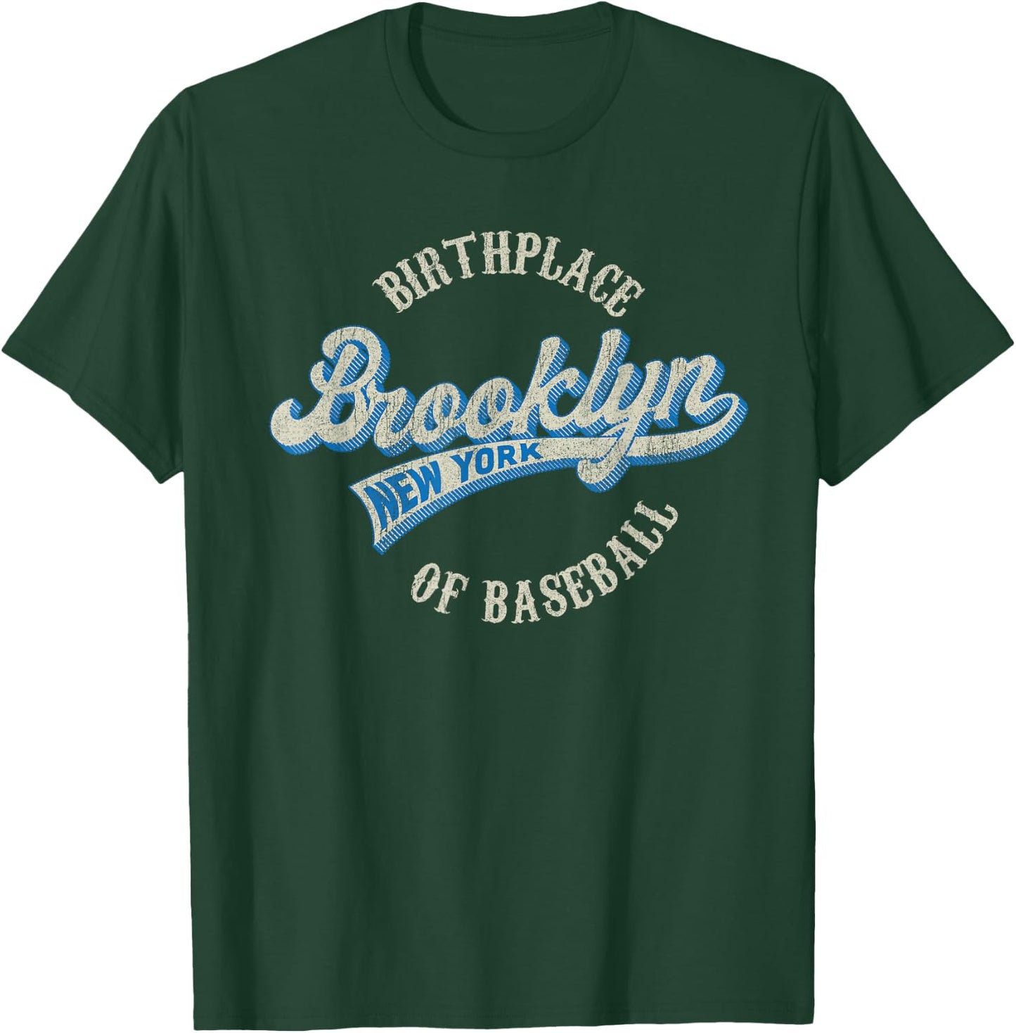 Baseball Vintage Style Brooklyn & Women T-Shirt - T-Shirt | Forest