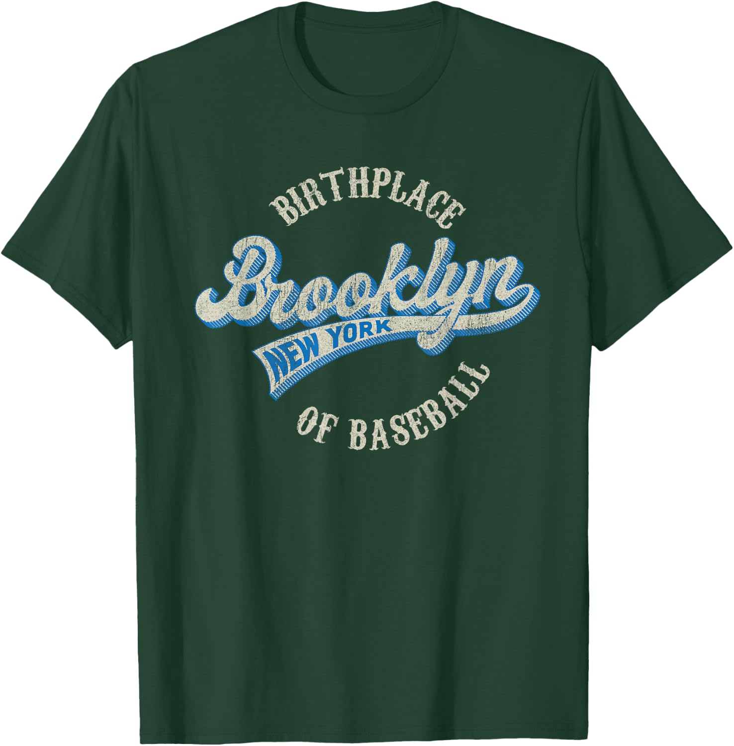Baseball Vintage Style Brooklyn & Women T-Shirt - T-Shirt | Forest