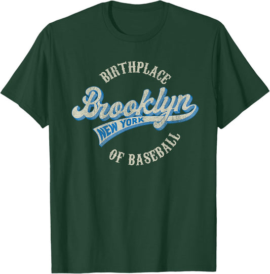 Baseball Vintage Style Brooklyn & Women T-Shirt - T-Shirt | Forest