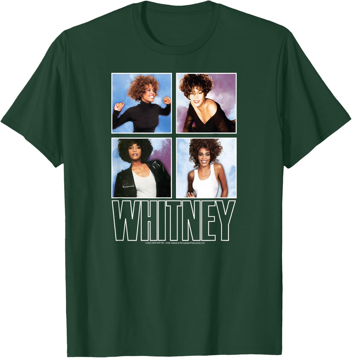 Whitney Houston - Grid T-Shirt - T-Shirt | Forest