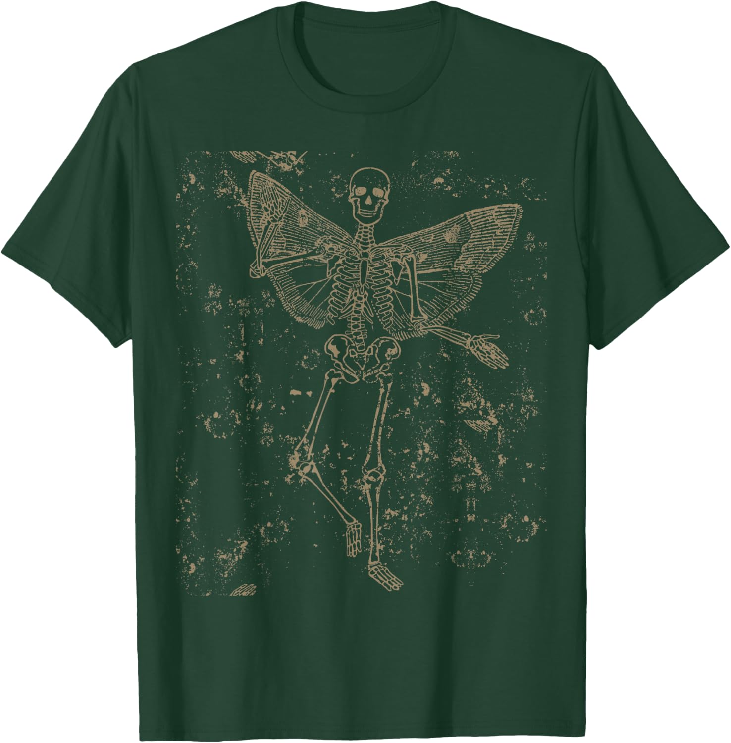 Fairy Grunge Goth Butterfly Skeleton Fairycore T-Shirt - T-Shirt | Forest