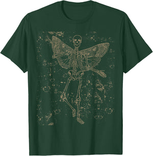 Fairy Grunge Goth Butterfly Skeleton Fairycore T-Shirt - T-Shirt | Forest