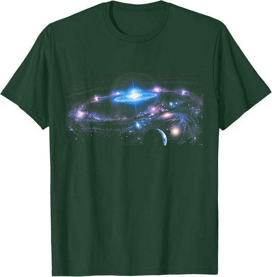 Universe Galaxy Sky Black Hole Physics Science Space Teacher T-Shirt - T-Shirt | Forest