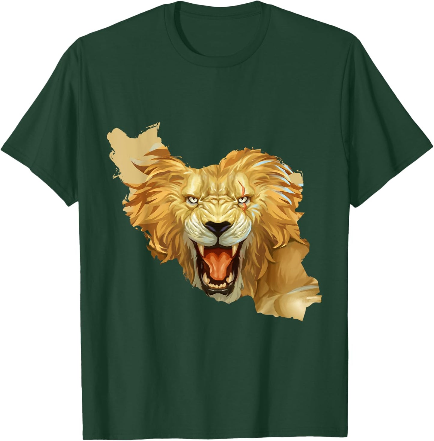 Iran Lion Map Flag | Persian Iranian Free Iran T-Shirt - T-Shirt | Forest