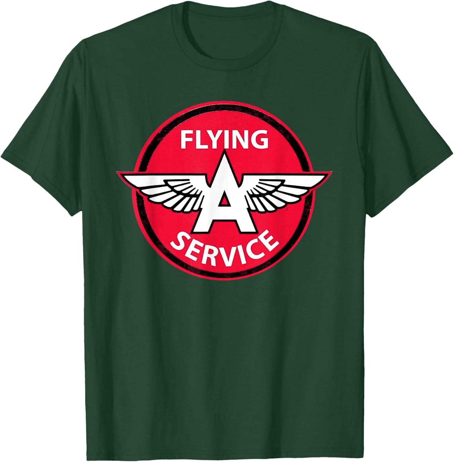 Retro Vintage Gas Station Flying A Service Motor Oil Car T-Shirt - T-Shirt | Forest