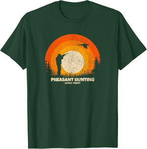 Pheasant Hunter Lucky Charm Pheasant Hunting T-Shirt - T-Shirt | Forest
