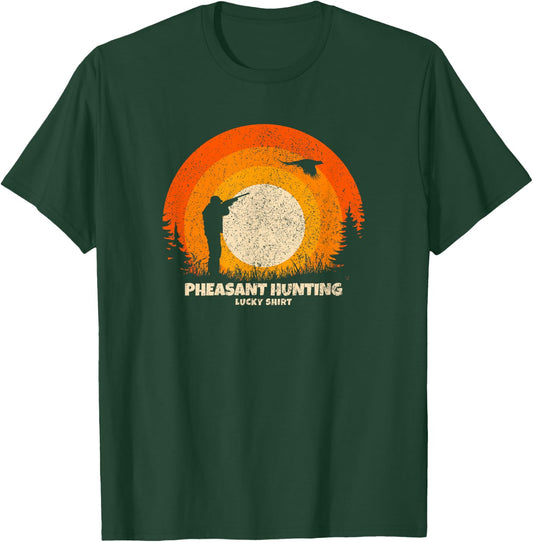 Pheasant Hunter Lucky Charm Pheasant Hunting T-Shirt - T-Shirt | Forest