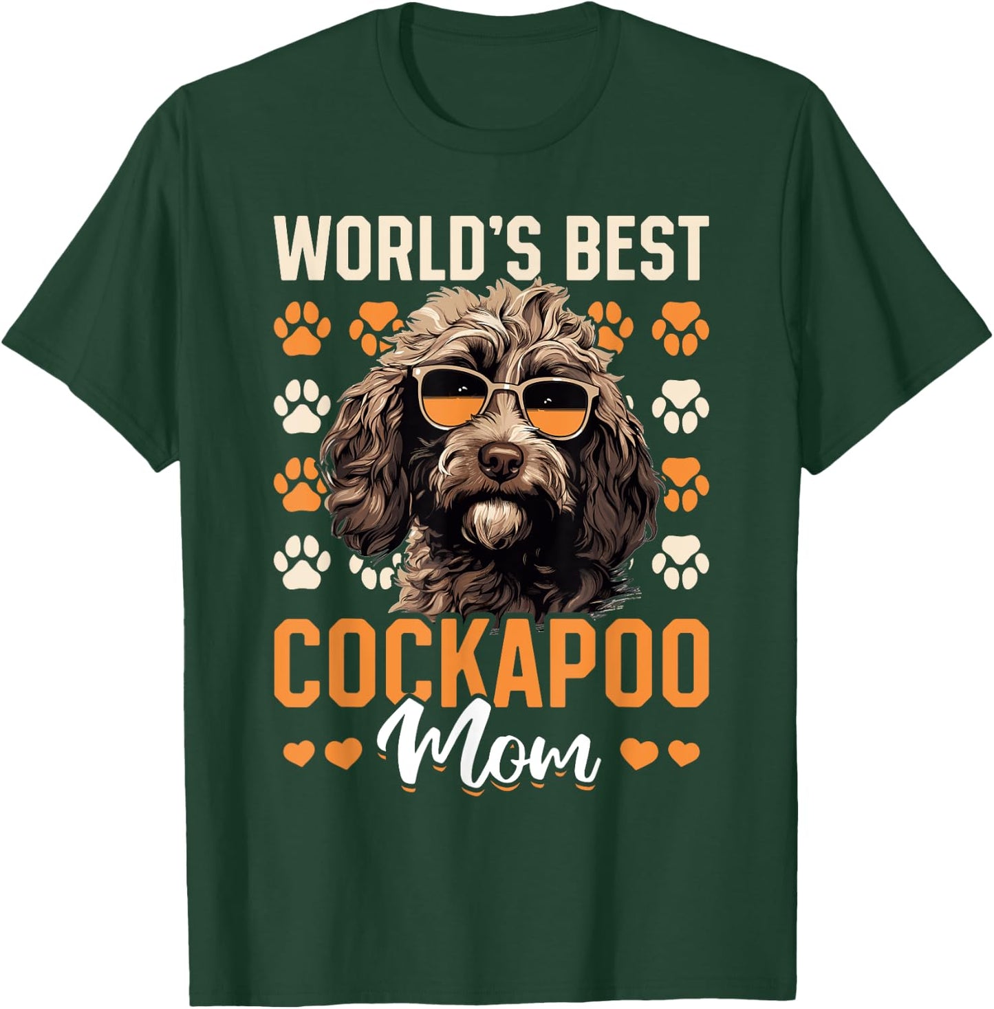 Cockapoo Dog Breed Pet World's Best Cockapoo Mom Women Kids T-Shirt - T-Shirt | Forest