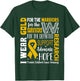 Gold for a Child Fight Warriors Childhood Cancer Awareness T-Shirt - T-Shirt | Forest