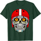 Mexican Sugar Skull Football Helmet Dia de Muertos Halloween T-Shirt - T-Shirt | Forest