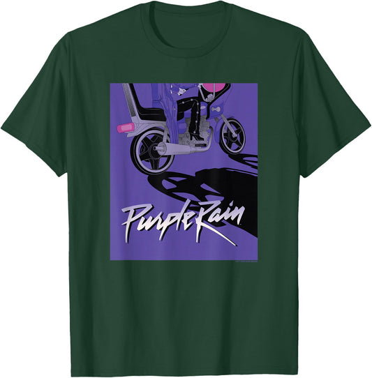 WB100 Purple Rain Prince Motorcycle Album Cover Sketch T-Shirt - T-Shirt | Forest